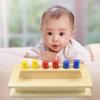 Almencla Toys Color & Shape Sorting Learning Matching Box for, Wooden Textured Educational Toy for 1 2 3 4 Year Old Kids, Fine Motor Skills Development view 4