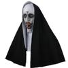 XYHJK Halloween Horror Nun Mask-Halloween Latex Headwear Costume Party Role-Playing Props-Suitable for All Kinds of People (Color : White) view 3