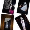 XYHJK Halloween Horror Nun Mask-Halloween Latex Headwear Costume Party Role-Playing Props-Suitable for All Kinds of People (Color : White) view 4