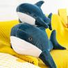 Kekeso Giant Shark Plush Pillow Soft Toy Stuffed Blue Shark Animal Pillow Comfortable Sleeping Pillow Back Cushion Doll Gift for Kids (Blue, 80cm/31.49inch) view 2