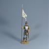 Team Miniatures Conquest of The Americas CLB6003 Conquistador with Spanish Banner 1:30 Scale Pewter view 2
