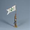 Team Miniatures Conquest of The Americas CLB6003 Conquistador with Spanish Banner 1:30 Scale Pewter view 3