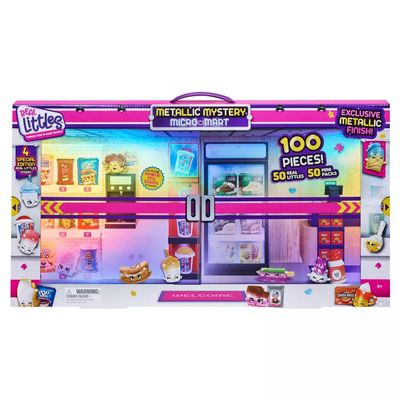 Shopkins Metallic Mystery Micro Mart, 100 Pieces (50 and 50 Mini Packs) Including 4 Special Edition