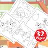 Crayola Bluey Color & Sticker Activity, Bluey Coloring Book, 32 Coloring Pages, Gift for Kids, Ages 3, 4, 5, 6 view 4