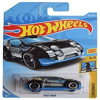 Hot Wheels Fast 4WD, [Black] Checkmate 6/9