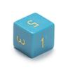Turquoise Color Stone Polyhedral Wiz Dice with Velvet Bag - Set of 7 Handmade Dice! view 4