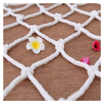 ALGWXQ Nylon Rope Safe Net Stair Fall Prevention Net for Protect Children/Pets from Falling Wear-Resistant Indoor Outdoor Protection Net Color : 5cm mesh, Size : 1x10m(3x33ft)