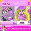 TCG Toys Love Diana - Magnetic Wood Dress Up Doll. Includes 26 Colorful Magnetic Wood Pieces and Wooden Storage Box. Encourages Creative Play with Mix and Match Fun for Kids Ages 3 and Over. view 1
