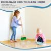 Qilay Kids Cleaning Set 7 Piece Wooden Detachable Cleaning Set Includes Housekeeping Broom, Dustpan, Brush & Other Cleaning Tools, Preschool Educational Pretend Play Cleaning Tools for Toddler view 4