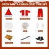 9PCS Kids Santa Costume Boys Santa Suit Youth Santa Claus Costume Outfit Child Jacket Toddler Coat for Halloween Christmas Cosplay Party view 2