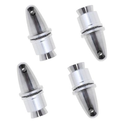 Micro Traders 4pcs 4mm Propeller Adapter Aluminum Propeller Adapter Holder for RC Motor Prop Speed Controller Electric Motor Accessories (4mm Aperture and 6mm Output Axle) (EA|734-B)