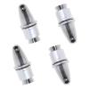 Micro Traders 4pcs 4mm Propeller Adapter Aluminum Propeller Adapter Holder for RC Motor Prop Speed Controller Electric Motor Accessories (4mm Aperture and 6mm Output Axle) (EA|734-B) view 1