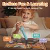 alilo Talking Pen Books Sets for Toddlers 3-6, Kids Learning Electronic Toys, Early Educational Gifts for Boys Girls, with 3 Interactive Audio Sound Books, 100 Talking Flash Cards, Alphabet view 3