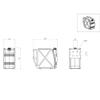 Lesu 1/14 Rc Model Parts Plastic Urea Tank for 1/14 Fh16 DIY Tractor Truck view 2