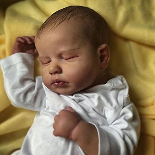 KAWAYII Reborn Baby Doll 20 Inch Realistic Sleeping Baby Girl Newborn Baby Doll That Look Real Gift Set for Xmas Birthday