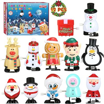 LIHAO 12PCS Christmas Wind Up Toys for Kids Party Favors, Christmas Stocking Stuffers Gifts for Grandkids