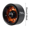 4PCS 1.9 Metal Beadlock Hub Rim for 1/10 RC Crawler Axial SCX10 90046 AXI03007 TRX4 RedCat D90,Orange view 3