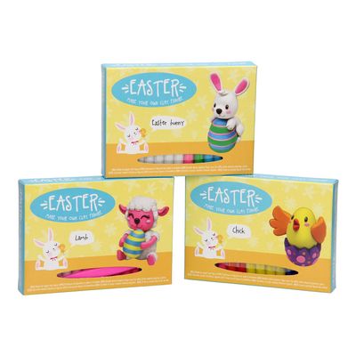 Jouetprive-Clay Easter Figure Set