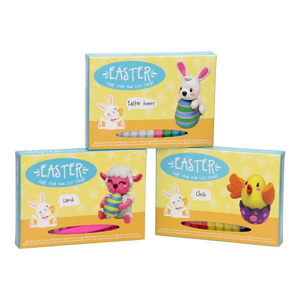 Jouetprive-Clay Easter Figure Set
