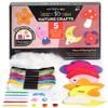 Arteza Kids Hand Sewing Kit, 5 Learn to Sew Plush Nature Crafts, 50 Pieces, Pre-Cut Felt Shapes, Plastic Needles, Plush Fill, Buttons, and Thread, Kids Craft Supplies with Instruction Guide view 1