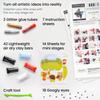 Arteza Kids Air Dry Clay, 42 Bars, Safari Stage Modeling Clay Kit, 14 Mini-Stages, 14 Googly Eyes, 3 Glitter Glues, 1 Craft Tool, 7 Instruction Sheets, Craft Supplies for Learning and Developing view 2