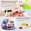 Arteza Kids Air Dry Clay, 42 Bars, Dream Career Modeling Clay Kit, 14 Mini-Stages, 14 Googly Eyes, 3 Glitter Glues, 1 Craft Tool, 7 Instruction Sheets, Craft Supplies for Learning and Developing view 4