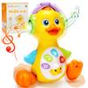 Tsomtto Baby Musical Light Up Duck Toy, Baby Toys 0-3-6-9-12 Months Dancing Crawling Tummy Time Toys, Newborn Infant Learning Toy Gifts for 0 3 4 5 6 7 8 Month Old Baby Boys Girls view 1