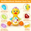 Tsomtto Baby Musical Light Up Duck Toy, Baby Toys 0-3-6-9-12 Months Dancing Crawling Tummy Time Toys, Newborn Infant Learning Toy Gifts for 0 3 4 5 6 7 8 Month Old Baby Boys Girls view 2