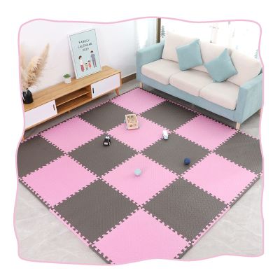 AYLYHD Foam Baby Play Mat, EVA Foam Play Mat with Borders, 1.0/1.2/2.5cm Extra Thick, Multi-Coloured and Interlocking Floor Tiles Soft Play (Color : B, Size : 60x60x2.5cm-16pcs)