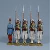 Team Miniatures Franco Prussian War 1870-1871 PFW-A6010 French Algerian Tirailleurs at Attention 1:30 Scale Pewter view 1