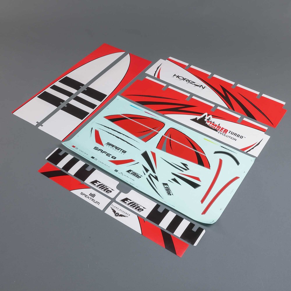 E-flite Decal Sheet Turbo Timber Evolution 1.5m EFL105256 Replacement Airplane Parts