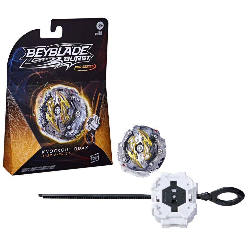 Bey Blade Burst Pro Series Knockout Odax Spinning Top Starter Pack - Stamina Type Battling Game Top with Launcher Toy
