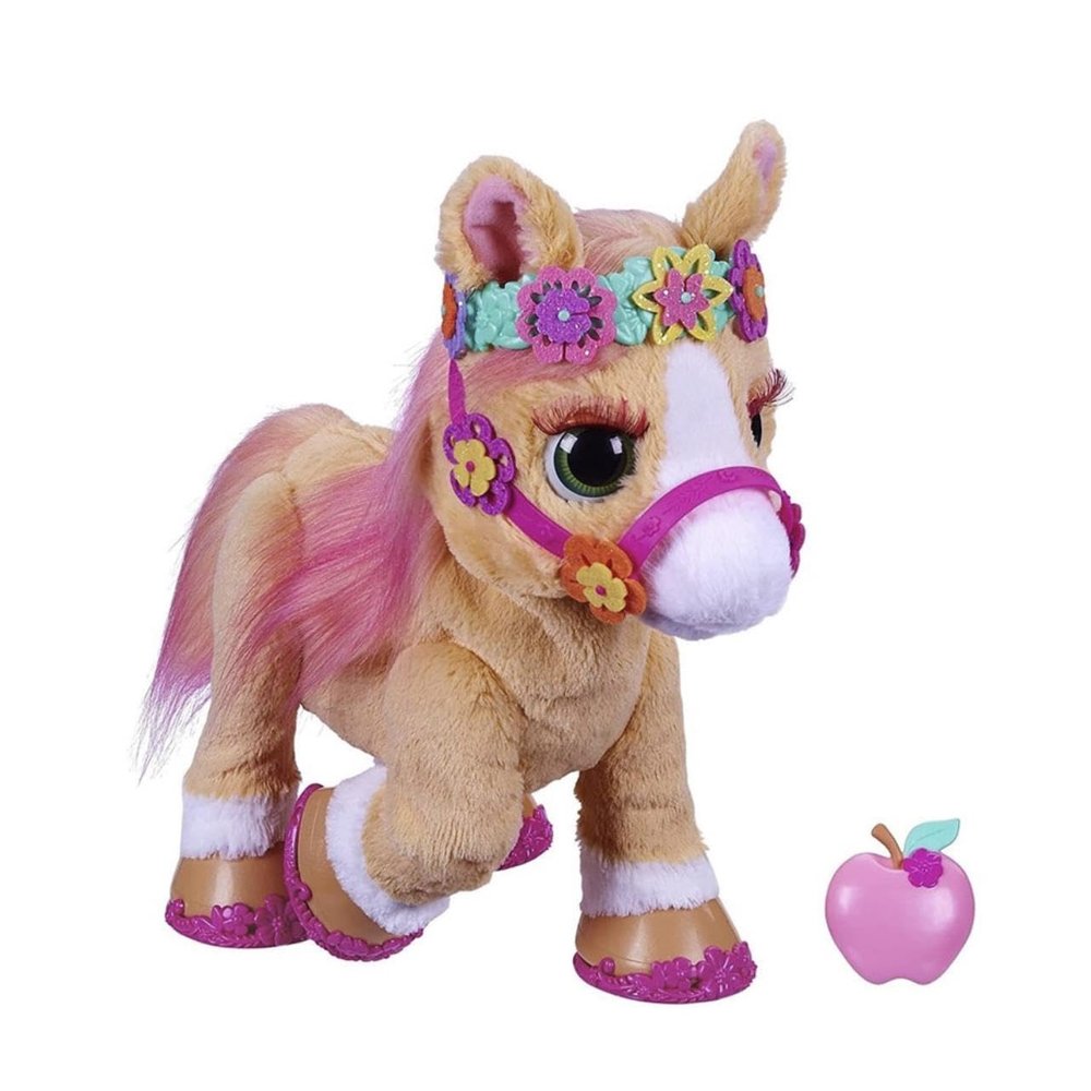 FurReal Cinnamon, My Stylin Pony Toy, 14-Inch Electronic Pets, 80+ Sounds & Reactions, 26 Accessories, Interactive Toys for 4 Year Old Girls and Boys and Up