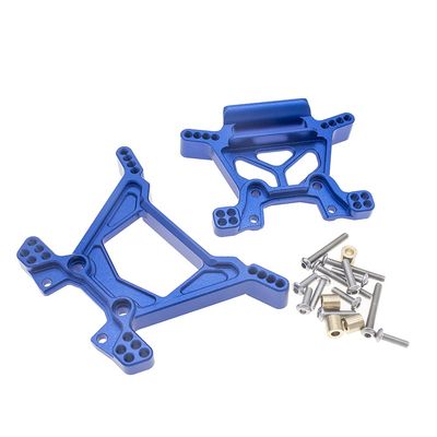 CODA RACING RC Alloy Front&Rear Shock Tower for Traxxas 1/10 4WD Rustler 4X4(VXL), Hoss(VXL)-Replaces Part 6738 6739