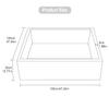 ENMOGO Extra Large Foam Ball Pit for Toddlers Kids Square Soft Ball Pool Ideal Gift Play Toy for Children Kiddie Pools - Light Gray view 2