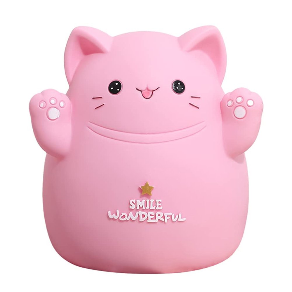 Cabilock 1pc Adorable Cat Piggy Bank Creative Bank for Boys and Girls Cute Money Saving Box for Birthdays and Home Decor Unique