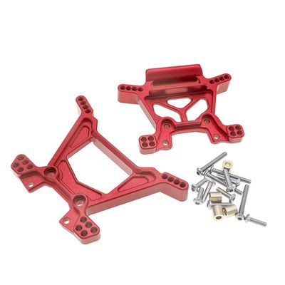 CODA RACING RC Alloy Front&Rear Shock Tower for Traxxas 1/10 4WD Rustler 4X4(VXL), Hoss(VXL)-Replaces Part 6738 6739