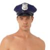 Manyakai Men's Halloween Police Captain Role Play Hat Carnival Party Officer Cap Accessory Fancy Dress Up Blue One Size view 1