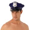Manyakai Men's Halloween Police Captain Role Play Hat Carnival Party Officer Cap Accessory Fancy Dress Up Blue One Size view 2