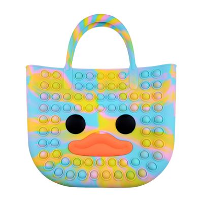 BABANA Fidget Purse for Girls - Bubble Push Pop Bag with Crazy Eyes, Silicone Fidget Handbag Toy for Kids | Birthday, Easter