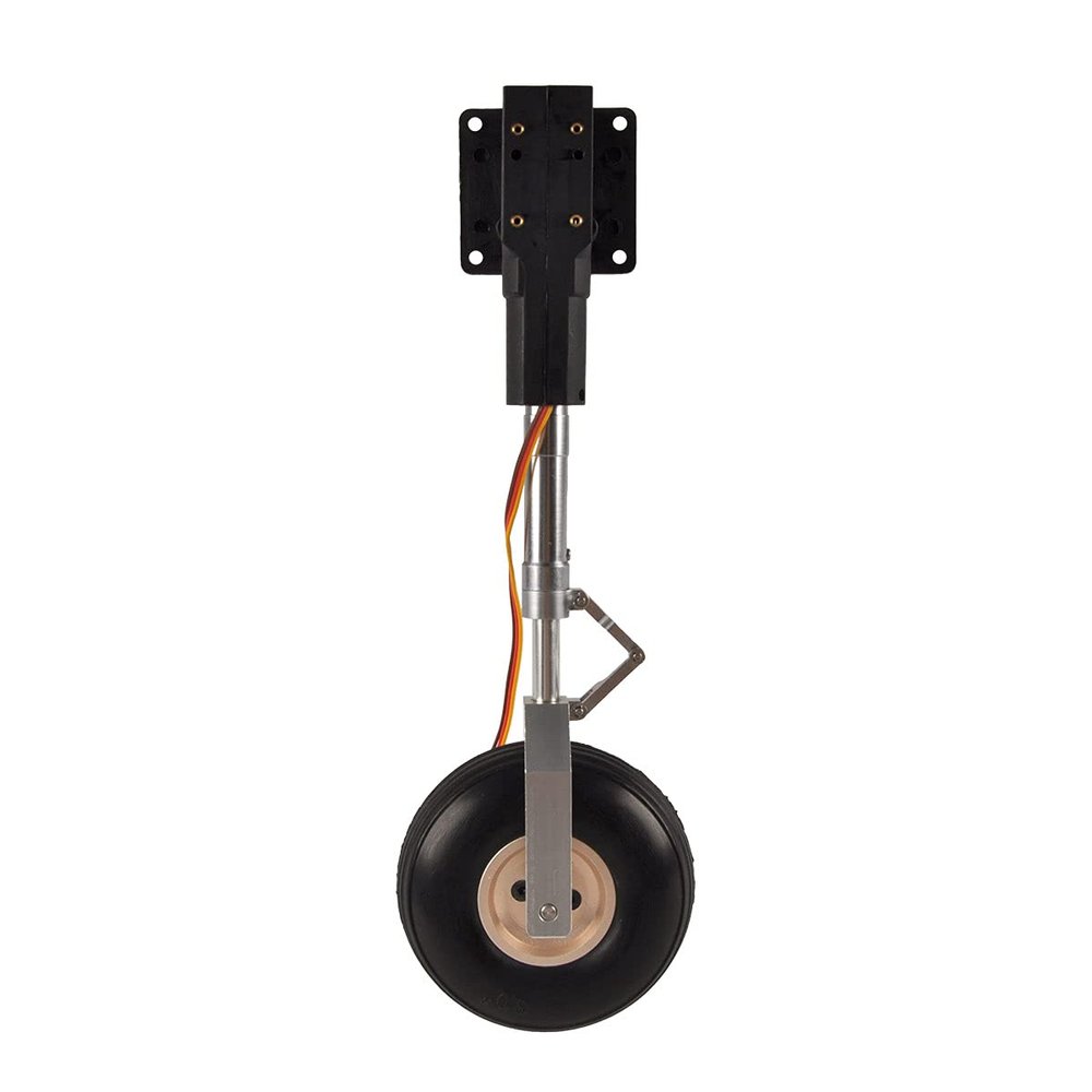 1 Pair RC Plane Retractable Landing Gear Set Electric Main Retract Whith Wheels Servoless for RC Plane Flight Weight: 5-6kg
