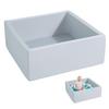 ENMOGO Foam Ball Pit for Toddlers Kids Square Soft Ball Pool Ideal Gift Play Toy for Children Kiddie Pools - Light Gray view 1