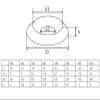 M3 M4 M5 M6 M8 M10 304 Stainless Steel Head Countersunk Screw Gasket Washer Joint Ring Backup Ring for FPV RC Car Accessories (Inner Diameter : M6(20PCS)) view 2