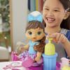 Baby Alive Sudsy Styling Doll, Brown Hair, Includes 12-Inch, Salon Chair, Toys for 3 Year Old Girls and Boys and Up view 3