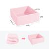 ENMOGO Foam Ball Pit for Toddlers Kids Square Soft Ball Pool Ideal Gift Play Toy for Children Kiddie Pools - Light Pink view 2