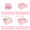 ENMOGO Foam Ball Pit for Toddlers Kids Square Soft Ball Pool Ideal Gift Play Toy for Children Kiddie Pools - Light Pink view 4