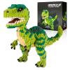 Aigidusansu Jurassic Dinosaur Micro Building Blocks, 1457pcs Velociraptor Tyrannosaurus Rex DIY Mini Diamond Blocks Bricks Toy for Boys Age 8-12 14+ Teens Adults view 1