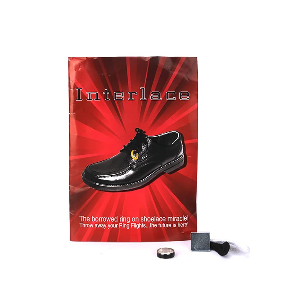 ZQION Interlace by Richard Sanders Magic Tricks Ring Into Shoes Magic Props Close Up Magic Gimmicks Magician Accessories