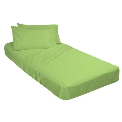 Sheets for Camping Cot Mattress - Fitted Cot Sheet Perfect for Narrow Twin/Cot Size/Rv Bunk/Guest Bed Replacement/33 X 75" Mattress/Camping Cot, Sage Solid, Cotton Cot Sheets 4 Piece