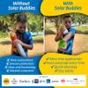 Blue Bag Bundle Set For Solar Buddies Refillable Roll On Sunscreen Suncream Applicator Bag Bundle With Applicator Carabina Clip For Families, Kids, Adults, Travel Set view 2